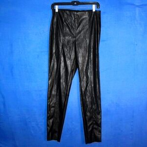 H&M Faux Leather Pants Black Size 8 - Y2K Style
